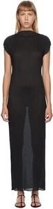 JIL SANDER Navy Pleated Turtleneck Dress XS $690 - Picture 1 of 10