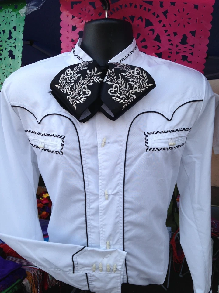 Camisa Western Mexicana Cosida. Camisa Charra, Mariachi "Espuela De Oro" Foto 1 de 1