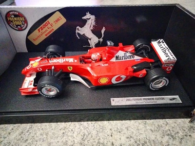 FERRARI F2002 Schumacher #1 Premiere World Champion 54643 Hot Wheels 1:18 - Immagine 1 di 4