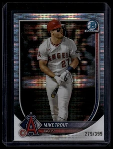 2025 Bowman Chrome #27 Mike Trout Pulsar #/399 - Picture 1 of 2