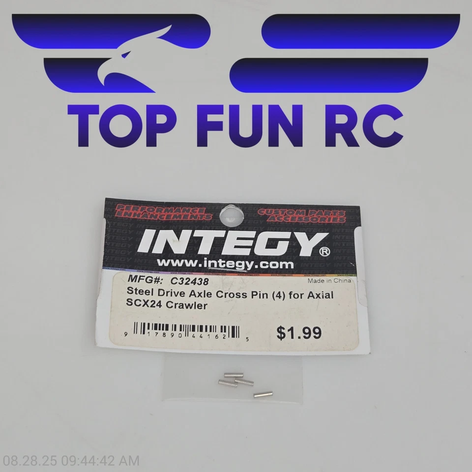 Integy C32438 Steel Drive Axle Cross Pin (4) For Axial SCX24 Crawler - Image 1 of 1
