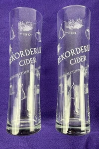 Vasos altos de sidra Rekorderlig x 2 cada uno 1 pinta (568 ml) patrón grabado coleccionable - Imagen 1 de 7