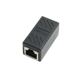 Popular Female to Female 4*2*2cm Black Cable Coupler Enclosure Extender - Afbeelding 1 van 5