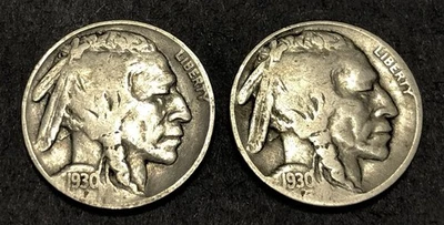 Juego de níquel Buffalo 1930 P S en muy buen estado Foto 1 de 2