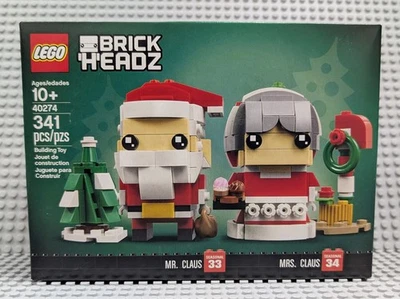 LEGO BrickHeadz - Mr. & Mrs. Claus (40274), nuevo, precintado Foto 1 de 4