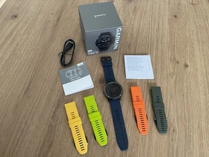 Garmin Fenix 6X Pro Sapphire 51 mm GPS-MULTISPORT-SMARTWATCH - 5 Farben Armband - Bild 1 von 12
