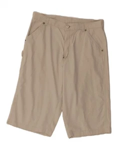 CALVIN KLEIN Womens Casual Shorts US 16 2XL W32 Beige Cotton DC07 - Picture 1 of 3