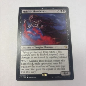 Magic The Gathering Malakir Bloodwitch casi nuevo Commander 2017 116/309 Black Vampire Shaman Creature - Imagen 1 de 10