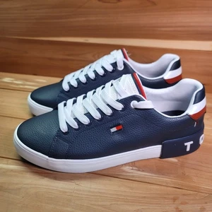 Tommy Hilfiger Shoes Mens 9 M Rezz Dark Blue Low Top Sneaker Memory Foam New - Picture 1 of 10