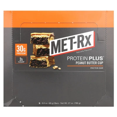 Protein Plus Bar, Peanut Butter Cup, 9 Bars, 3 oz (85 g) Each - Image 1 of 3