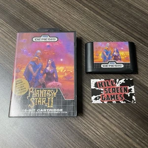 Phantasy Star II Sega Genesis Game Cartridge + Case - Picture 1 of 7