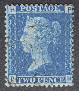 GB SG45 QV 1858 2d Azul, Placa 9, PH, Usado - Imagen 1 de 2