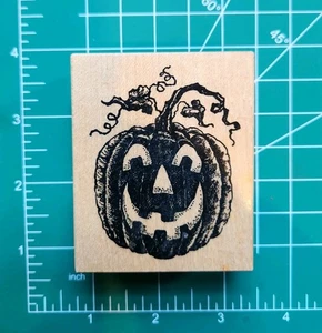 Estampilla de goma PSX vintage RARA. Jack o Linterna Calabaza HALLOWEEN Peine Envío B12 - Imagen 1 de 6