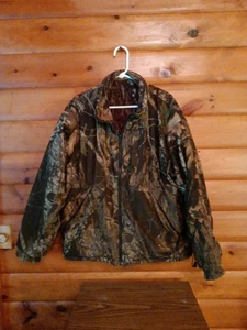 Bear Creek Outfitters Mossy Oak Camo Reversible Fleece Jacket Men's Size XL - Picture 1 of 17