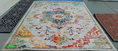 Светло-синий / серый окрашенный ковер 8 футов 0 дюймов x 10 футов 0 дюймов, сниженная цена 1172791995 CRS501M-8 - Изображение 1 из 4