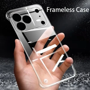 Case For iPhone 17 Pro Max Air 16 15 14 13 Transparent Frameless Hard Slim Cover - Picture 1 of 12