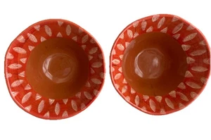 2 Noemi Ceramiche Umbria, Italy Studio Ceramic Pottery Bowls Earthy Uneven Edges - Picture 1 of 12