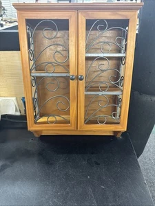 Mobiletto da parete vintage in legno Curio mensola porta spezie - Foto 1 di 9