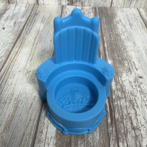 Fisher Price Little People Castle Throne Chair Light Blue Turquoise Replacement - Picture 1 of 5