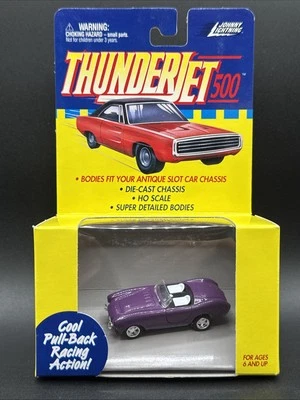 1999 Johnny lightning PURPLE AC COBRA Thunderjets 500 Pull Back SLOT SNAP BODY - Image 1 of 4