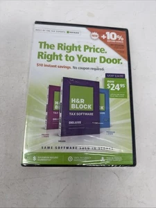 H & R Block One-Stop Shopping Tax Software 2014 Tax Year-RARE-SHIP N 24 HRS-NEW - Picture 1 of 12