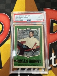 1966 GREEN HORNET #35 THE GREEN HORNET STICKER KATO BRUCE LEE UNMASKED PSA 7 NM - Picture 1 of 2