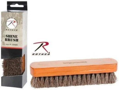 NUEVO EN CAJA Rothco 10409 Cepillo Brillo Zapato - 100% PELO DE CABALLO Foto 1 de 3