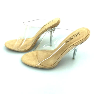 Cape Robbin Allure Womens Size 8.5 Nude Color Open Toe Heeled Shoes - Image 1 of 4