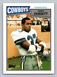 TONY DORSETT 1987 TOPPS COWBOYS - Foto 1 di 2