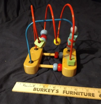 Laberinto de cuentas de madera Garanimals actividad de aprendizaje ~ juguete educativo  Foto 1 de 4