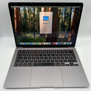 Apple MacBook Air 13" M1 8GB 256GB 2020 CC 140 Bat 96% UK Grey 1 Year Warnty - Picture 1 of 13