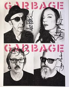 Garbage Band Signed Autographed Art Picture - Shirley Manson Butch Vig + 8.5x11 - Picture 1 of 2