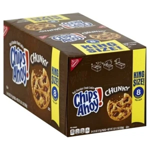Chips Ahoy Chocolate Chip Cookies King Size 4.15 oz (Pack of 8) - Picture 1 of 6