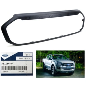 For Ford Ranger XLT Wildtrak Facelift 18 19 Frame Grille Matte Black Trim - Picture 1 of 7