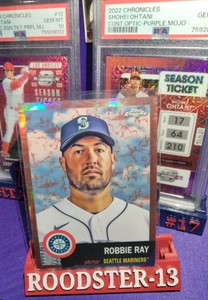 2022 Topps Chrome Platinum Anniversary Robbie Ray Rose Gold Toile #/75 Seattle 