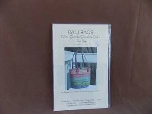 Tote Bag Uncut Pattern Fabric Covered Clothesline Crafts - Bali Bags - Picture 1 of 2