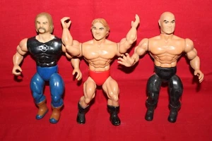 Lote de 3 figuras Remco 1985 AWA All Star Wrestlers Zbyszko Raschke Irwin NWA WWF - Imagen 1 de 2