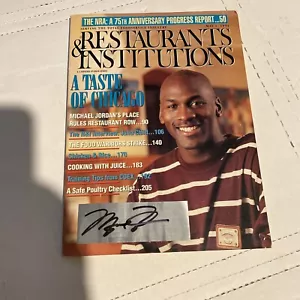 Michael Jordan Autographed RESTAURANTS & Institutions Magazine 1994 - Picture 1 of 5