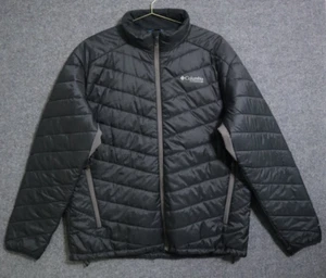 Columbia Titanium Jacket Men 2XL Black Omni Shield PolyFill Hiking Camping EUC - Picture 1 of 7