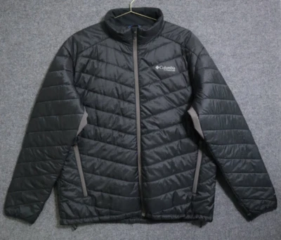 Columbia Titanium Jacket Men 2XL Black Omni Shield PolyFill Hiking Camping EUC - Image 1 of 4
