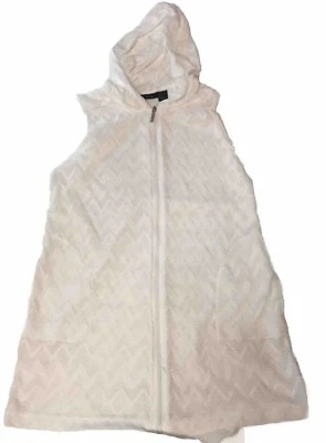 Mujer Apt 9 Encaje Blanco Natación Pequeño Cubrir Sin Mangas Con Capucha Foto 1 de 4