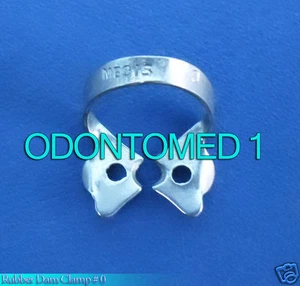 3 endodontische Gummi Dam Klemme # 0 Prämolaren Dental Instrumente - Bild 1 von 3