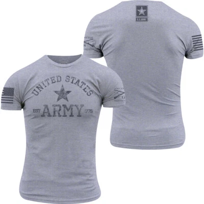 Grunt Style Army - Est. Camiseta 1775 - Gris jaspeado Foto 1 de 4