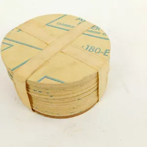 Sanding Disc 4" x 1/4" slotted 180 grit Lot of 100 pcs. Behr Sandpaper - Picture 1 of 3