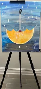 Acrylic Painting Orange-Storm Decoration Home Wall Gift Canvas Gift - Picture 1 of 3