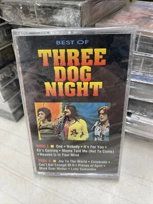 12 HITS: THE BEST OF THREE DOG NIGHT CASSETTE JOY TO THE WORLD MCAC-20462 SEALED - Image 1 of 2