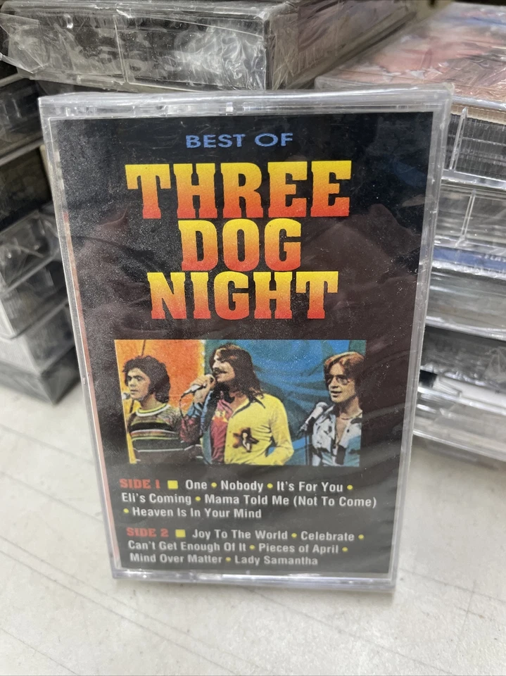 12 HITS: THE BEST OF THREE DOG NIGHT CASSETTE JOY TO THE WORLD MCAC-20462 SEALED - Image 1 of 2