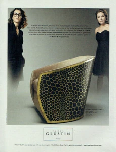 publicité Advertising 0421 2018  Maison Glustin   Karine & Virginie fauteuil cel - Picture 1 of 1