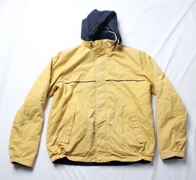 Nautica Men's Reversible Fleece Lined Hooded Jacket AR8 Yellow/Blue Small - Image 1 of 4