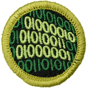 BSA PROGRAMMING MERIT BADGE CURRENT MINT NWT TYPE L SINCE 1910 BACK - Picture 1 of 3